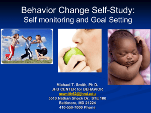 Behavior Change Self-Study Presentation