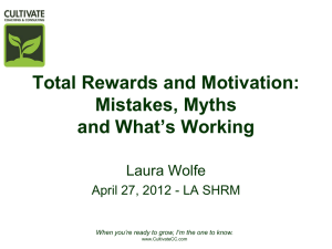 Total Rewards and Motivation - Louisiana Society for Human