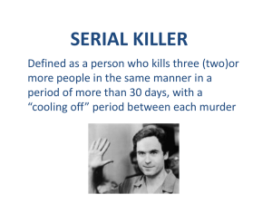 Serial Killer Characteristics