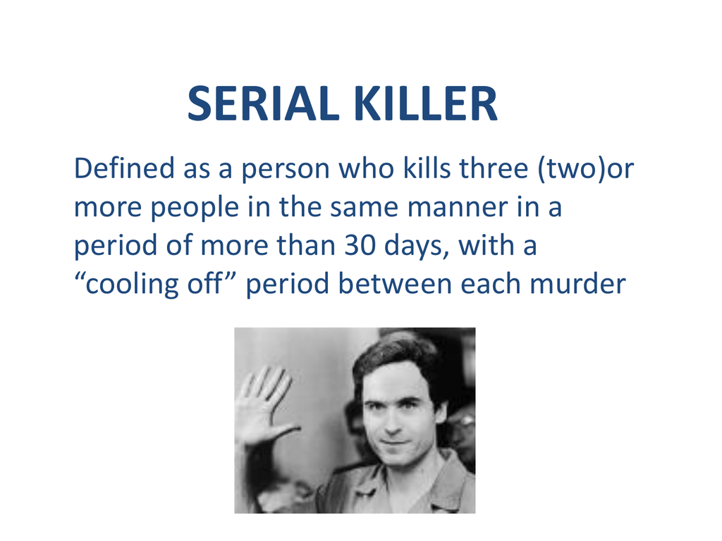 serial killer definition