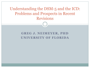 DSM-5 - School of Psychological Sciences