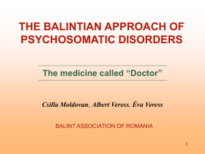 DOCTOR MEDICINE - Asociatia Balint din Romania
