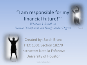 “I am responsible for my financial future!”` What can I do with an