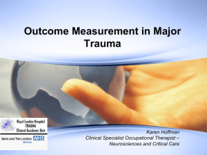 Major trauma outcome measurement