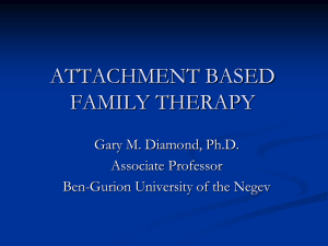 ATTACHMENT BASED FAMILY THERAPY FOR DEPRESSED and