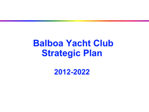 Balboa Yacht Club Strategic Plan 2012