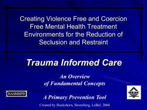 Trauma Informed Care Fundamental Concepts