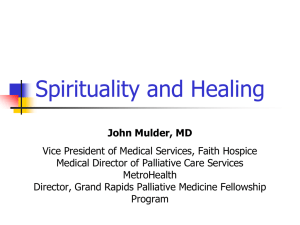 Spirituality and Healing - Grand Rapids Medical Education