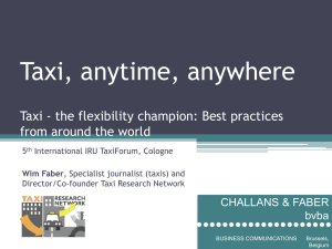 Taxi, anytime, anywhere Taxi - the flexibility champion: Best