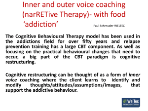 Inner and outer voice coaching with food `addiction` Paul Schreuder