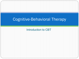 Cognitive-Behavioral Therapy - Homestead