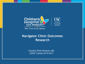 Presentation PDF: Navigator Clinic Outcomes Research
