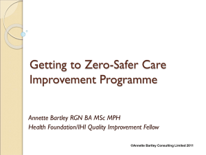 Organising Care “Rounding” - Patient Safety Federation