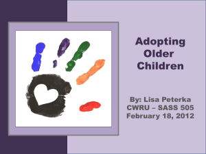 Adopting Older Children Peterka