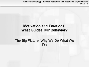What Guides Our Behavior? - Valdosta State University
