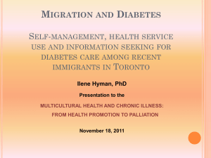 Migration and Diabetes: A Survey of Risk Factors and Health Care