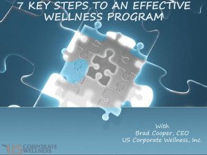 7 Key Steps to an Effective Wellness Program Brad Cooper Salt