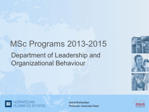 MSc in Leadership and Organisational Psychology_MSc in