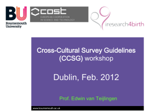 Cross-Cultural Survey Guidelines