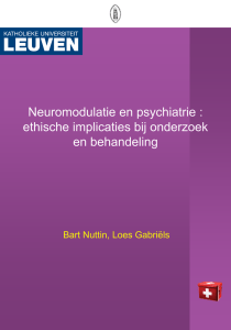 neuromodulatie en psychiatrie ethische implicaties bij onderzoek