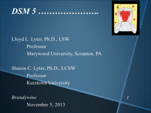 DSM 5 - National Association of Social Workers