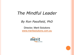 The Mindful Leader Powerpoint Presentation