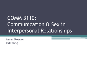 COMM 3110 - Department of Communication Studies