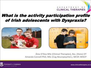 What is the activity participation profile of Irish adolescents