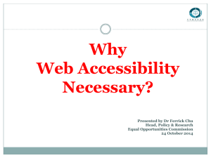 Why Web Accessibility is Necessary?