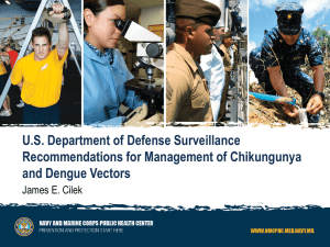 US Department of Defense surveillance recommendations on