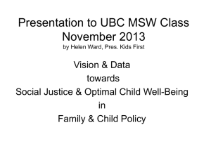 Presentation to UBC MSW Class November 2013