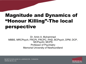 Honour Killing - Metropolis Canada