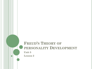 Freud`s Theory of Personality Development
