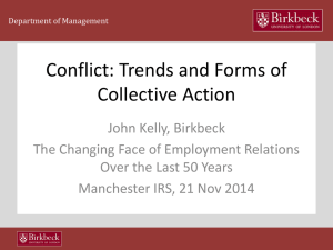 Trends and Forms of Collective Action