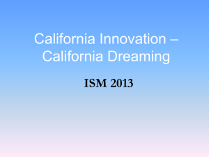 ISM-2013-California-Innvoation-California-Dreaming