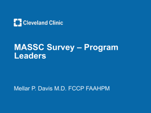 Palliative Care Survey for Program Leaders - Results