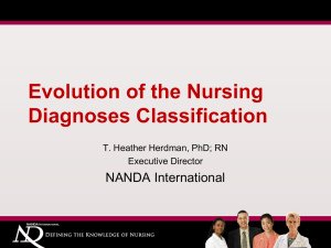 Researching the nursing diagnostic taxonomy: Where should we