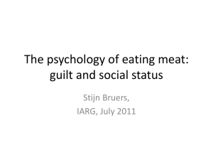 The psychology of meat consumption