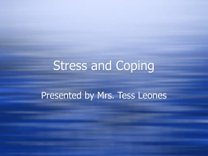 Stress and Coping - Bukal Life Care & Counseling Center