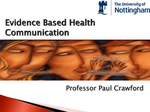Evidence-basd health communication (PC