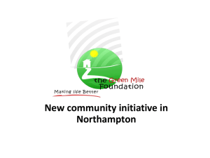 New community initiative in Northampton