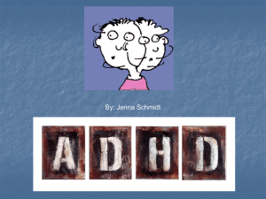 ADHD Presentation