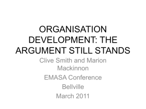 organisation development: the argument still stands