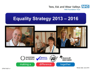 Equality Strategy - Tees, Esk and Wear Valleys NHS Foundation Trust