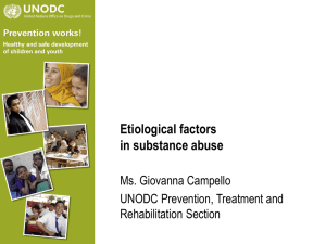 Etiology of drug use ENG - United Nations Office on Drugs and Crime