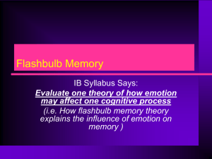 Flashbulb Memory Theory