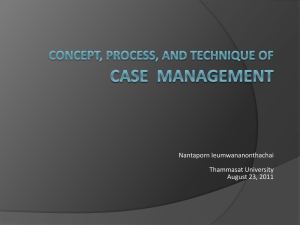 Case Management (3) - Capacity Building Workshop