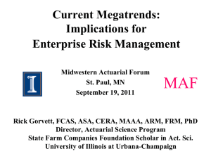 Enterprise Risk Management - University of Illinois at Urbana