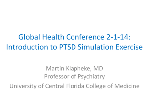 PTSD Simulation - UCF College of Medicine