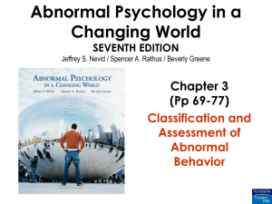 Abnormal Psych (Ch 3..